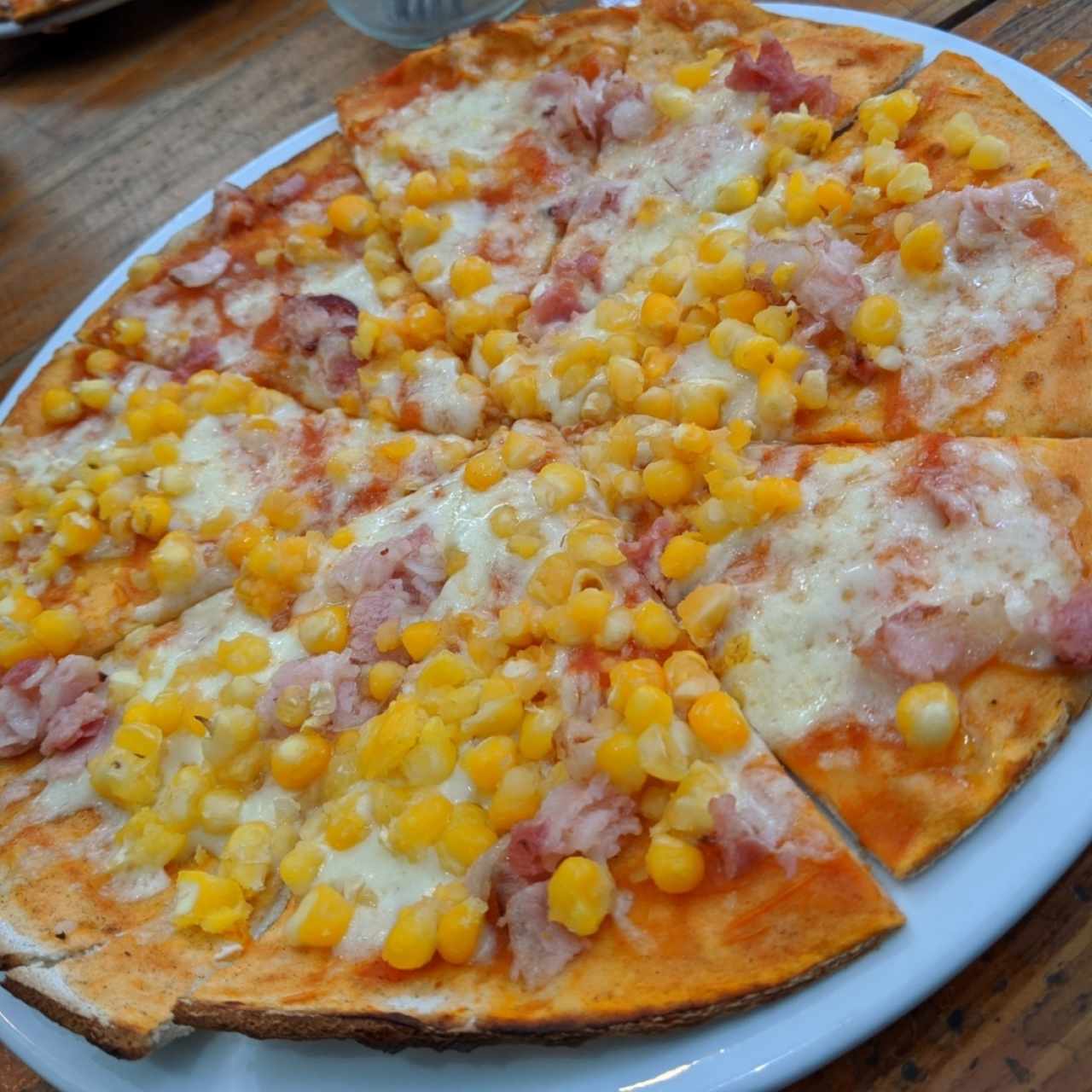 Pizzas - Maíz y Pancetta